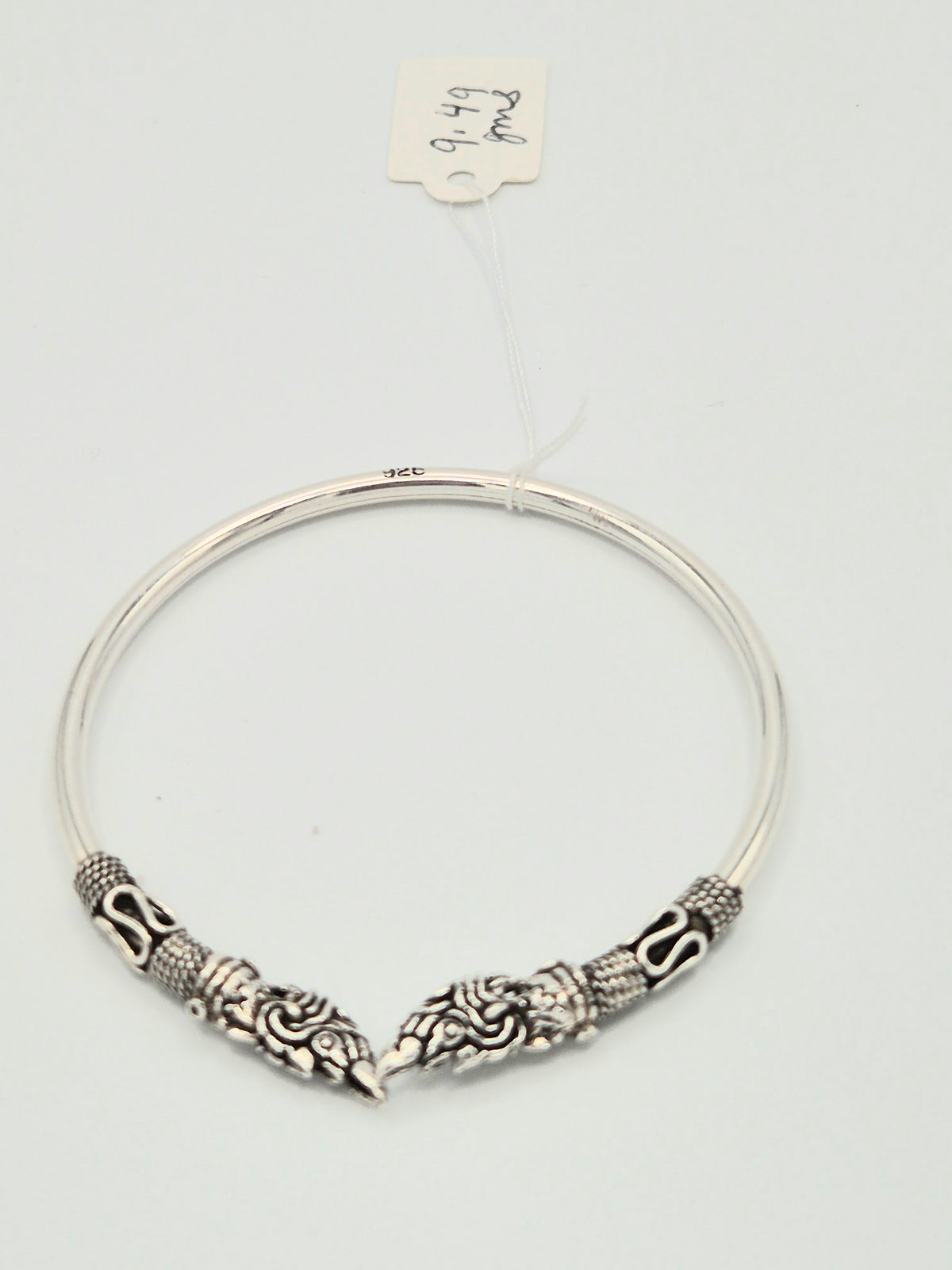 The Mythical Guardian Sterling Silver Torque Bangle