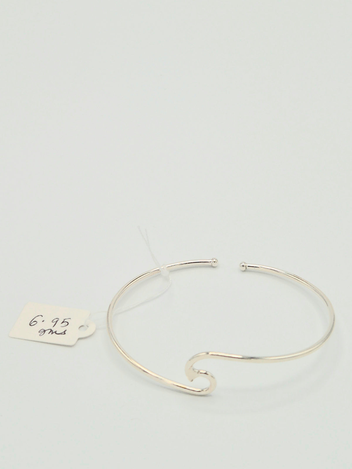 The Ocean Wave Sterling Silver Cuff Bangle