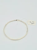 The Organic Wavy Hammered Sterling Silver Bangle