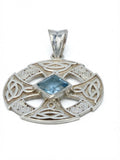Celtic Heritage Topaz Blue Pendant