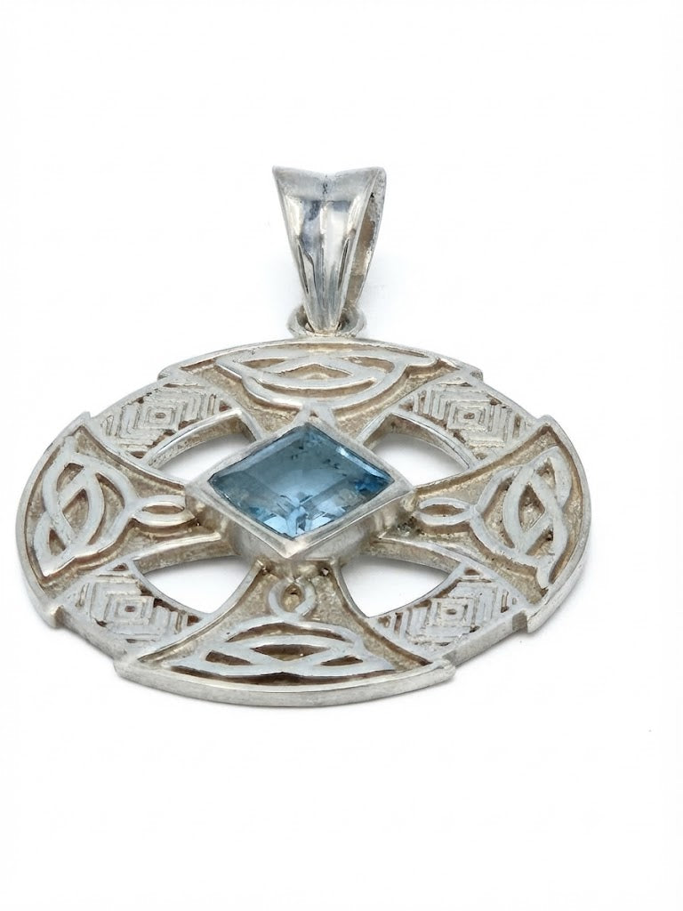 Celtic Heritage Topaz Blue Pendant