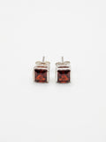 Garnet studs