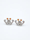 Orange Cubic Zirconia Crown