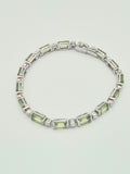 Peridot Bracelet with Cubic Zirconia