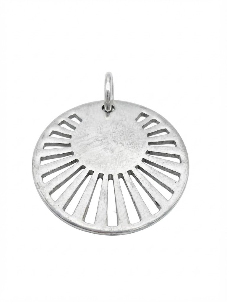 Radiance Sunburst Silver Pendant