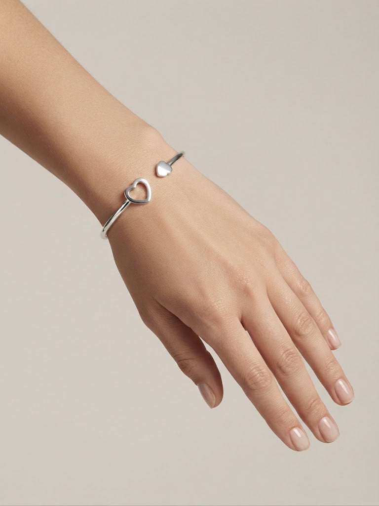 The Architectural Rectangular Link Sterling Silver Bracelet