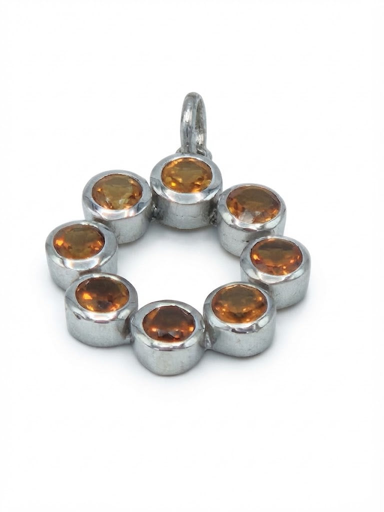 Anhänger aus Sterlingsilber mit Cluster-Design