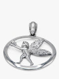 Pendentif fée en argent sterling