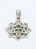 Hexagram-Anhänger aus Sterlingsilber