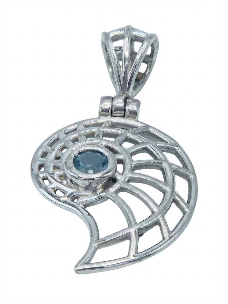 Anhänger Nautilusschale aus Sterlingsilber