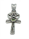 Pentakel-Ankh-Anhänger aus Sterlingsilber