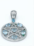 Pentagramm-Anhänger aus Sterlingsilber
