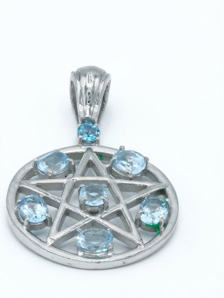 Pentagramm-Anhänger aus Sterlingsilber