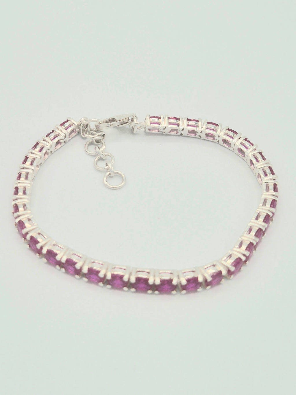 Synthetic Ruby Bracelet