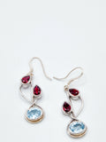 Blue Topaz & Garnet