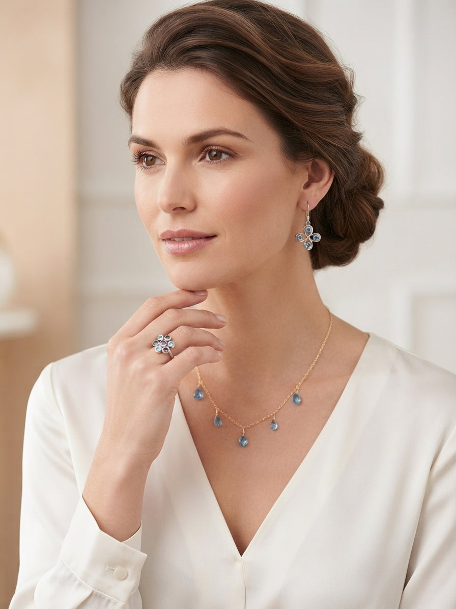 Topaz Blue Necklace