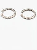 White Gold Loops with Diamonds