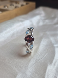 Garnet Blue Topaz