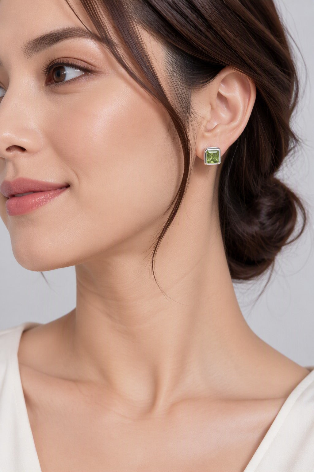 Peridot Studs