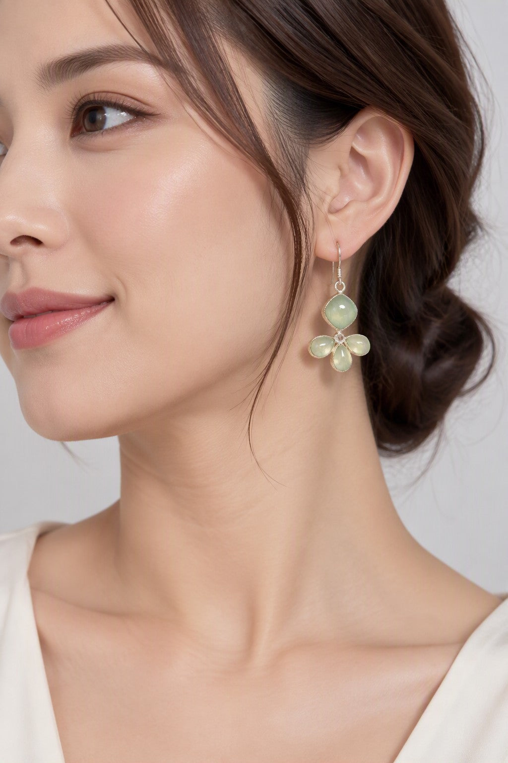 Prehnite Earrings