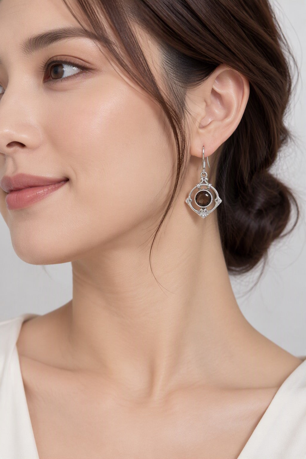 Smoky Quartz Earrings